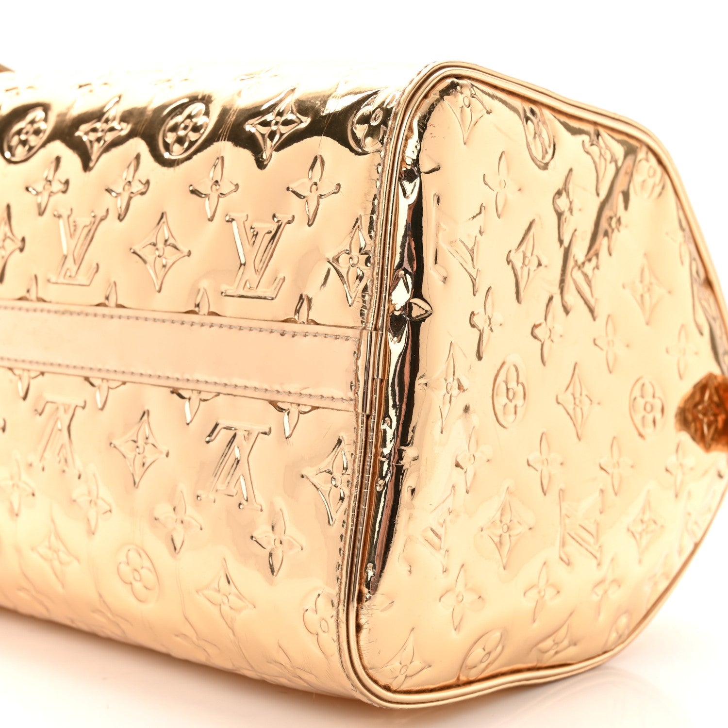 Louis Vuitton Monogram Miroir Speedy 30 Gold 10 of 13
