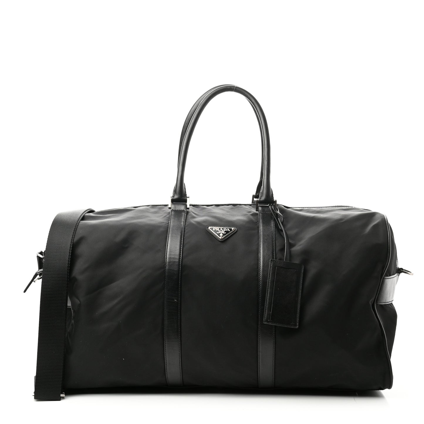 Tessuto Nylon Saffiano Duffle Black