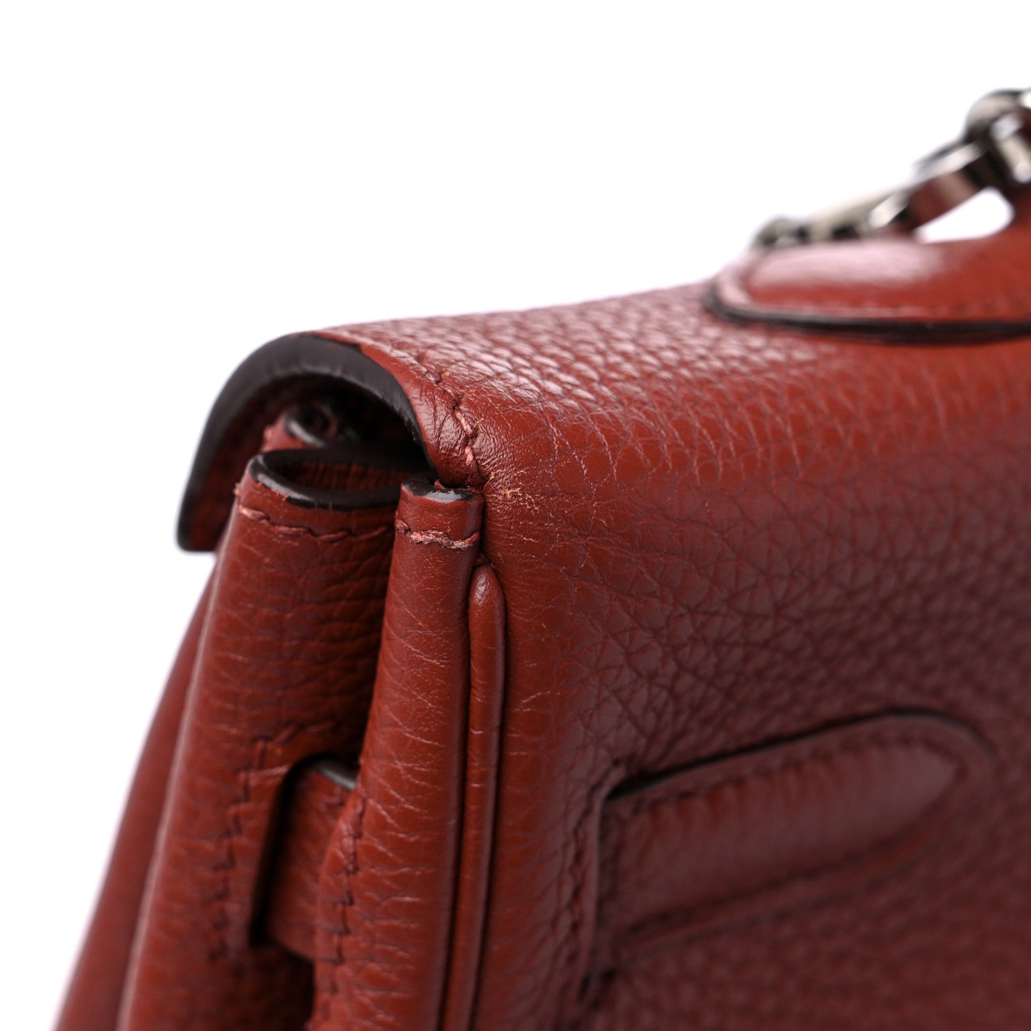Hermes Togo Kelly Retourne 35 Brique 12 of 14