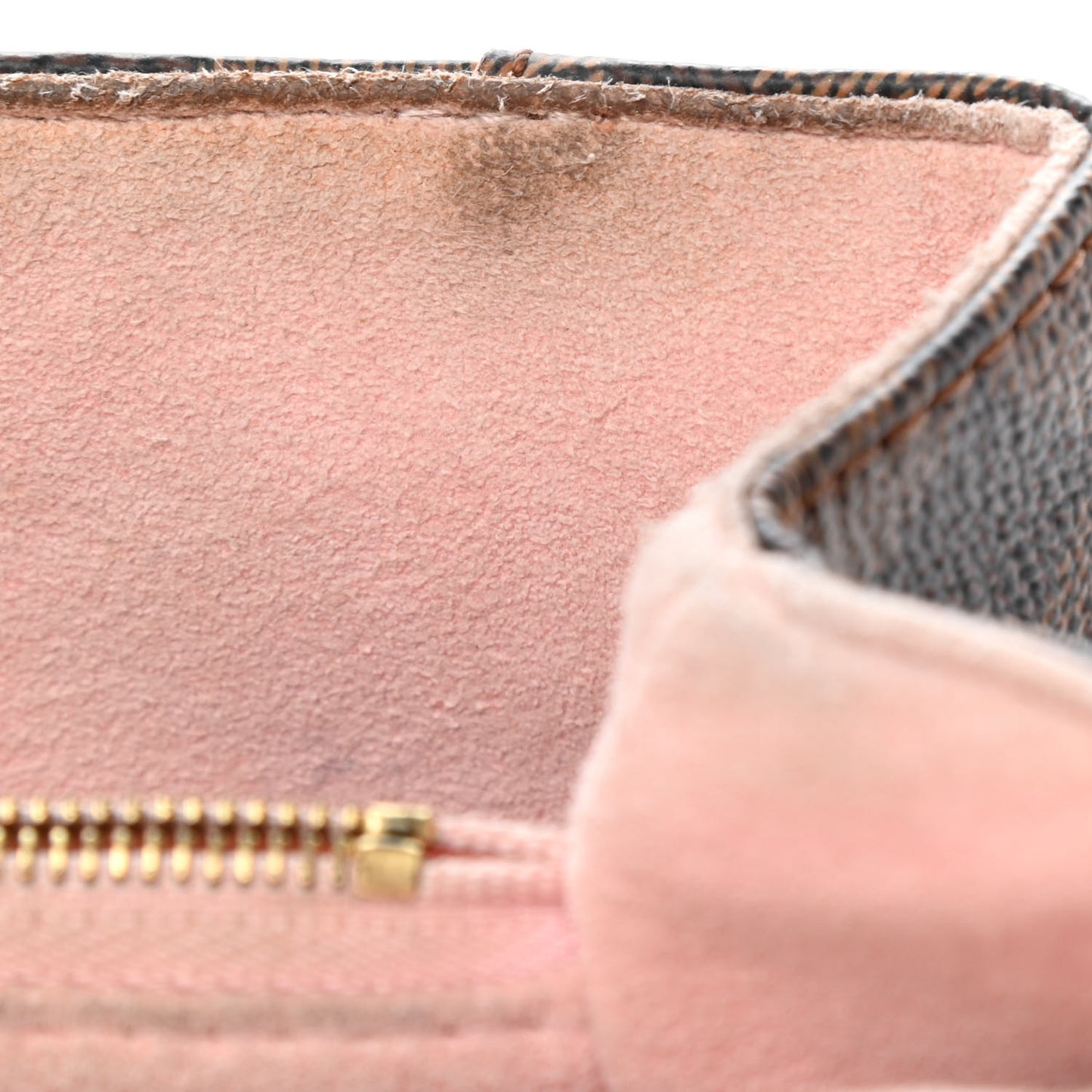 Damier Ebene Caissa Clutch Rose Ballerine