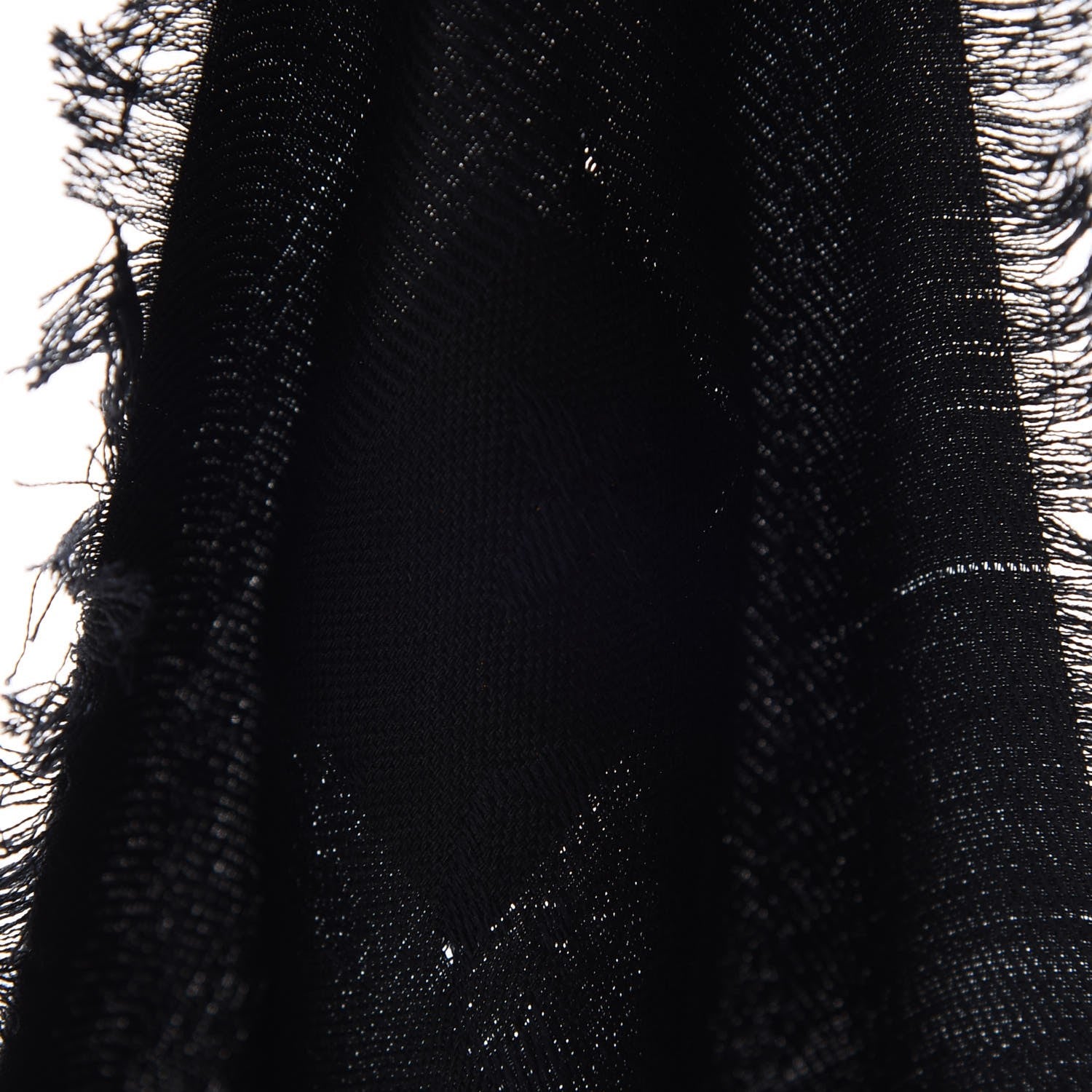 Louis Vuitton Silk Wool Monogram World Tour Shawl Black 10 of 11