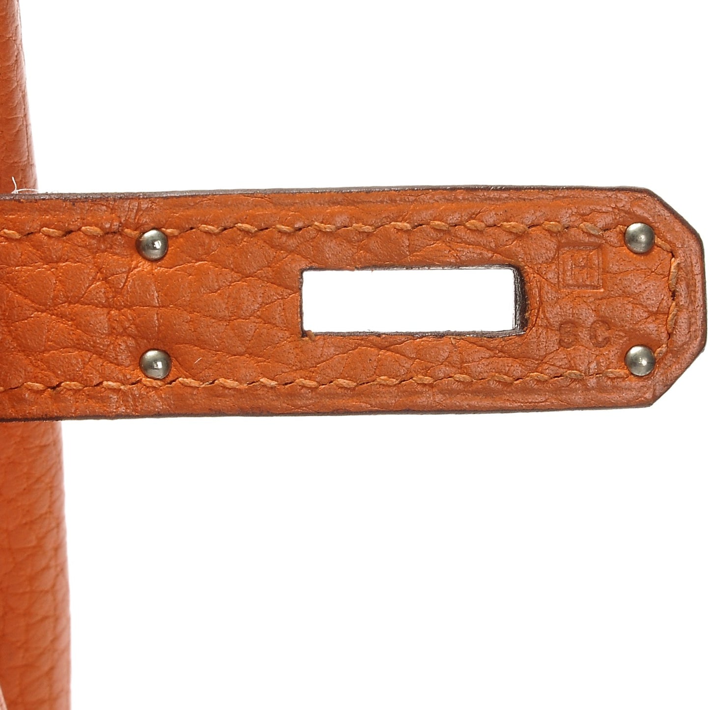 Taurillon Clemence Birkin 35 Orange