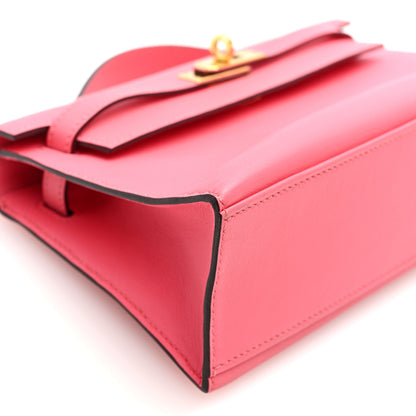 Hermes Swift Kelly Pochette Clutch Rose Azalee 9 of 11