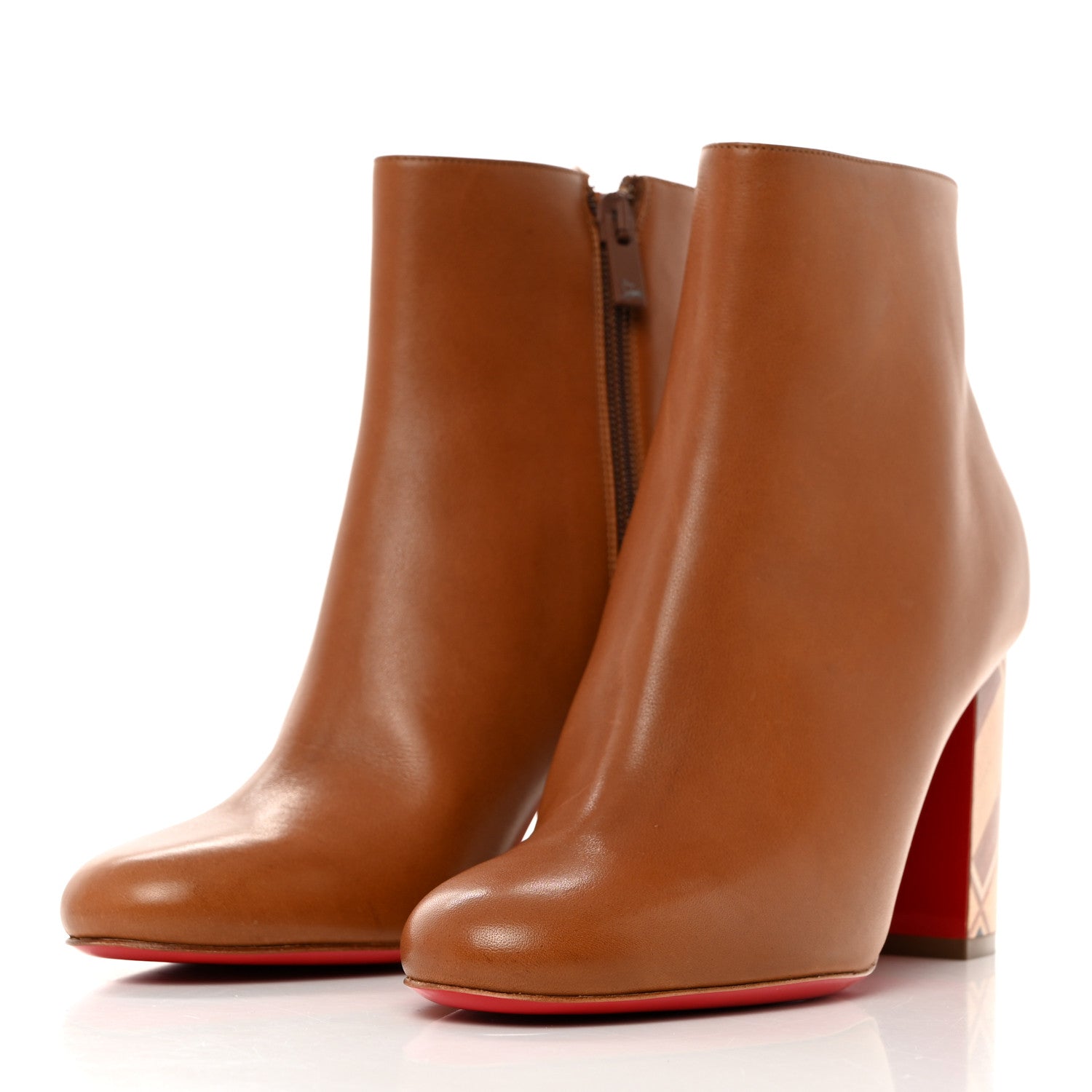 Christian Louboutin Calfskin Sahel 85 Ankle Boots 36 Cuoio 3 of 8