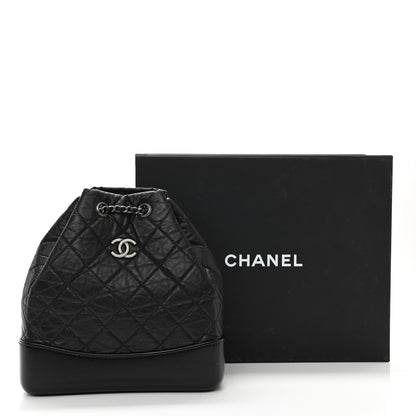 Chanel Aged Calfskin Quilted Small Gabrielle Backpack Black 11 of 11