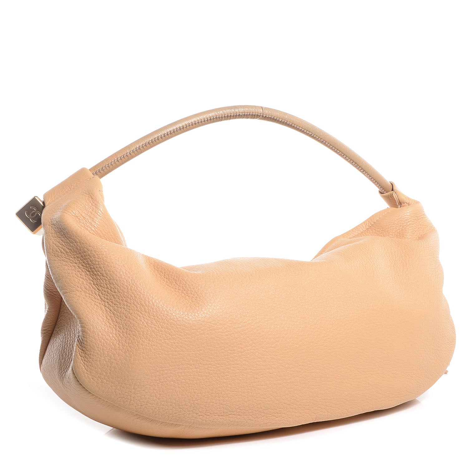 Chanel Leather Tassel Hobo Beige 3 of 7