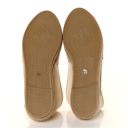 Gucci Canvas Logo Espadrilles 40.5 Greggio White 5 of 9