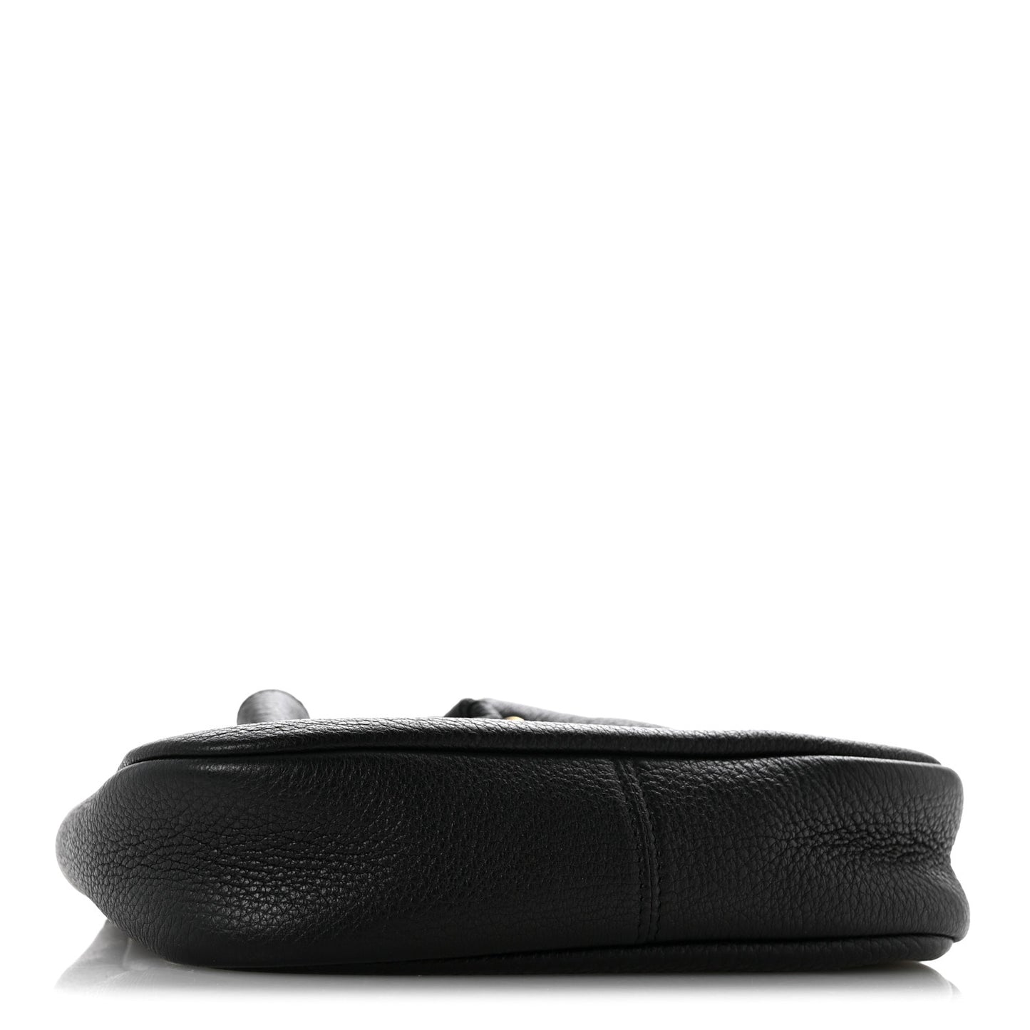 Grained Calfskin Paris VII Mini Flat Hobo Black Black