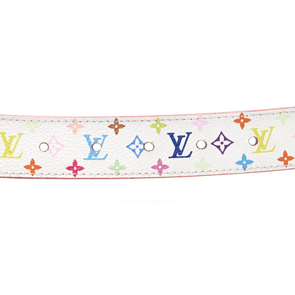 Louis Vuitton Monogram Multicolor LV Cut Reversible Belt 80 32 White Grenade 4 of 8
