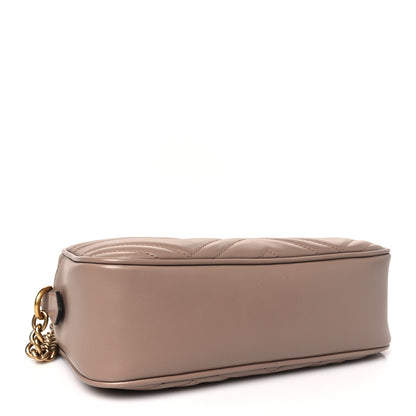 Gucci Calfskin Matelasse Small GG Marmont Chain Shoulder Bag Porcelain Rose 4 of 10