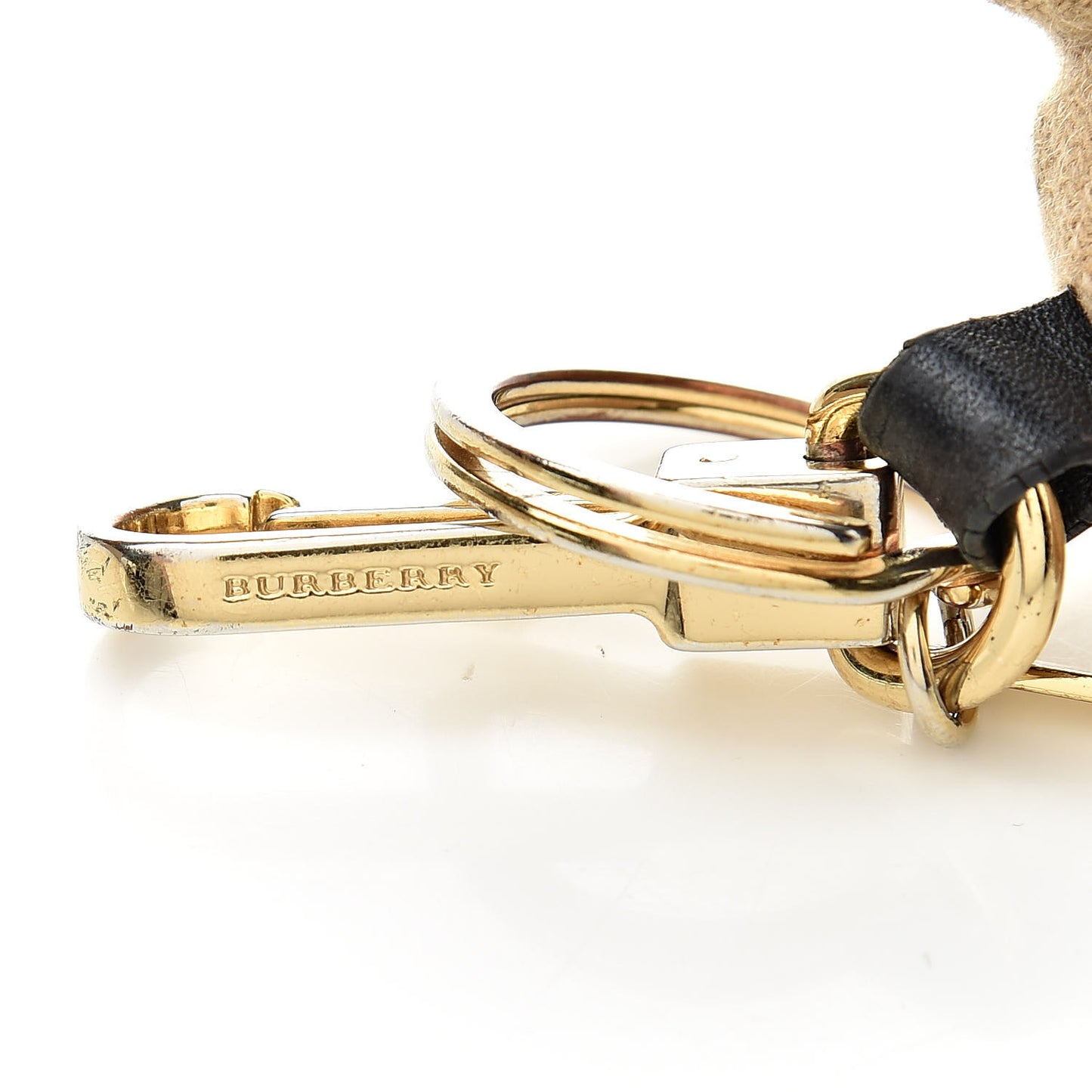 Cashmere Vintage Check Thomas Bear Bag Charm Camel