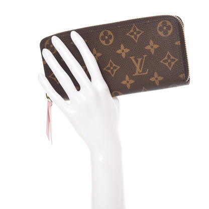 Louis Vuitton Monogram Clemence Wallet Rose Ballerine 2 of 9