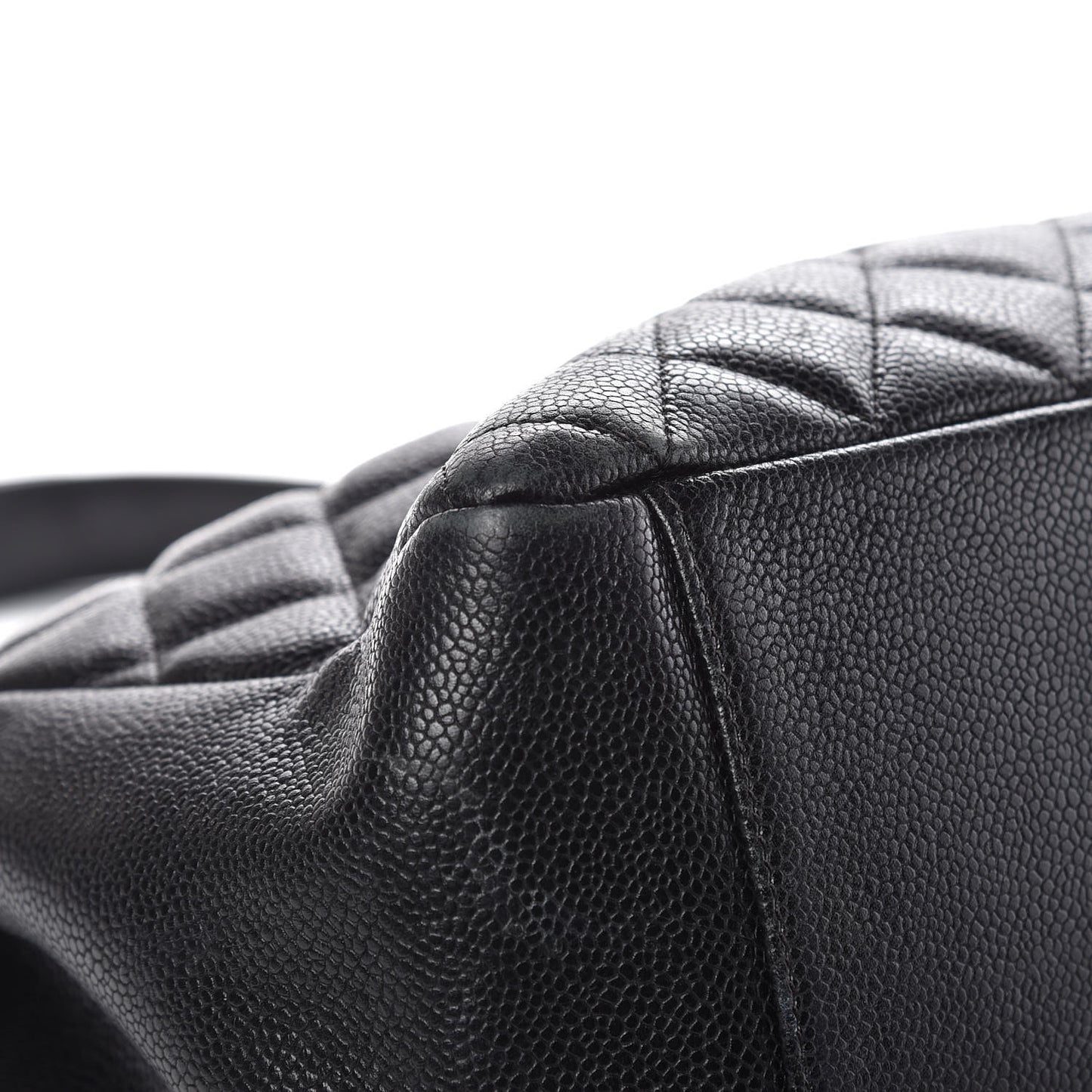 Caviar Quilted Grand Shopping Tote GST Black