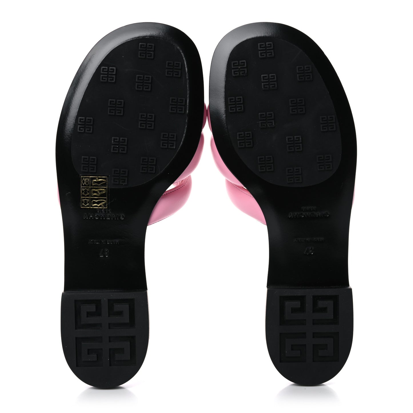 Nappa G Flat Sandals 37 Baby Pink