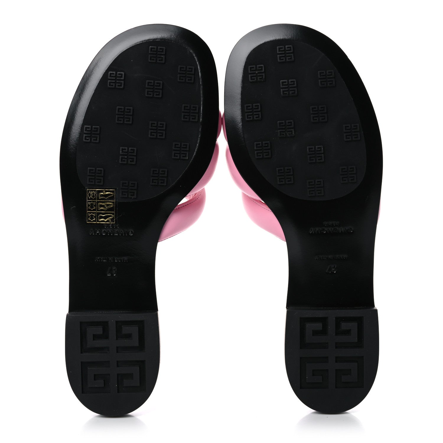 Givenchy Nappa G Flat Sandals 37 Baby Pink 5 of 12