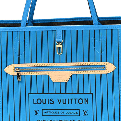 Louis Vuitton Monogram Inside Out Neverfull Bandouliere MM Gaston Blue 13 of 15