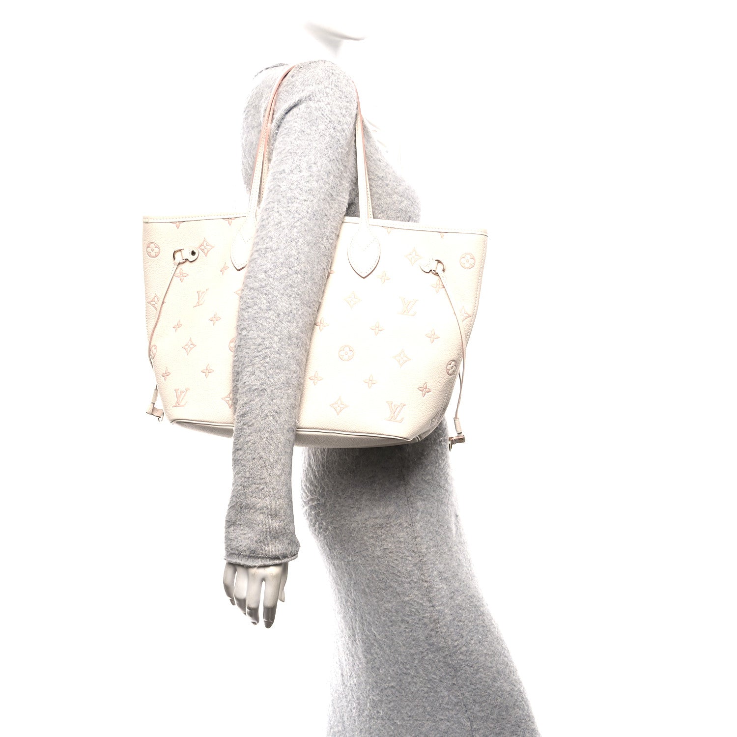 Louis Vuitton Monogram Debossed Neverfull MM Eden 2 of 10