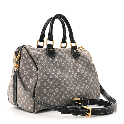 Louis Vuitton Mini Lin Speedy Bandouliere Blue 3 of 18