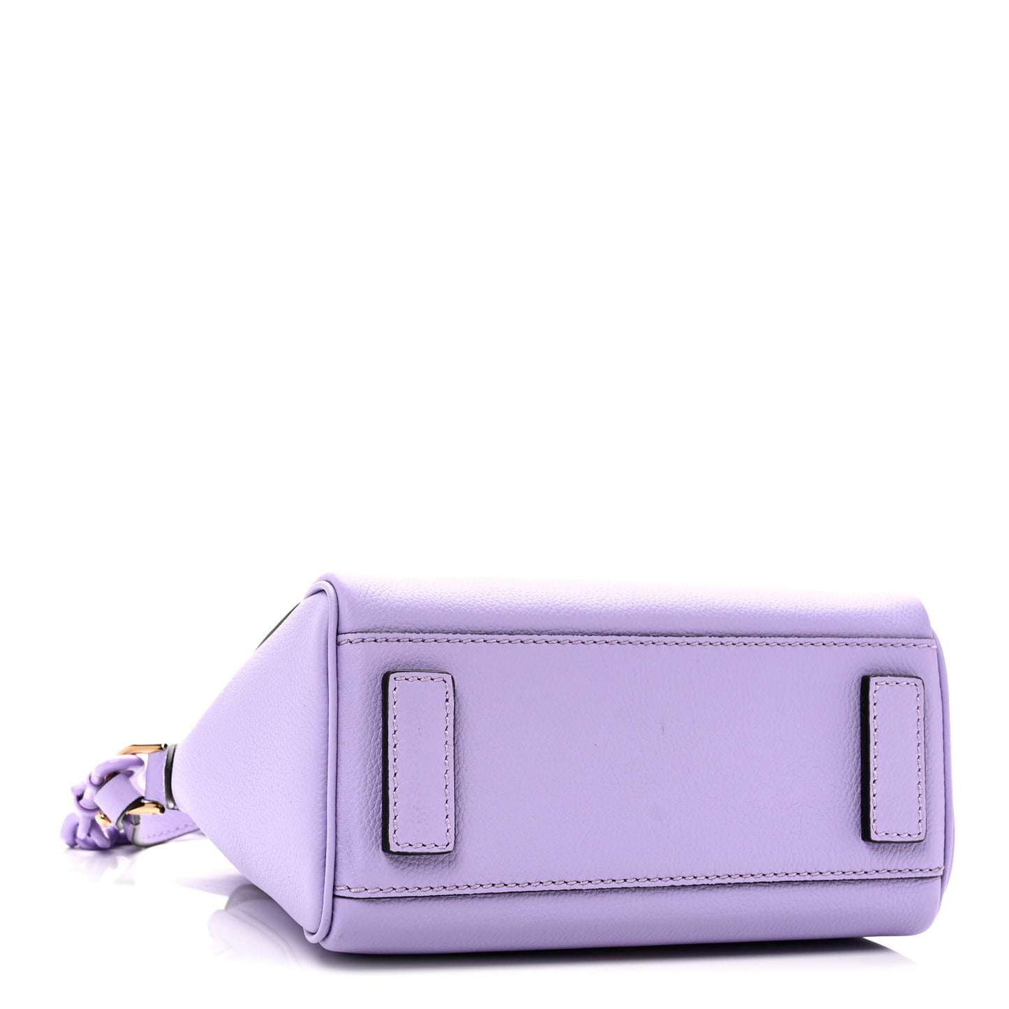 Grained Calfskin Small La Medusa Top Handle Bag Lilac