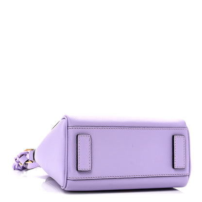 Versace Grained Calfskin Small La Medusa Top Handle Bag Lilac 4 of 9