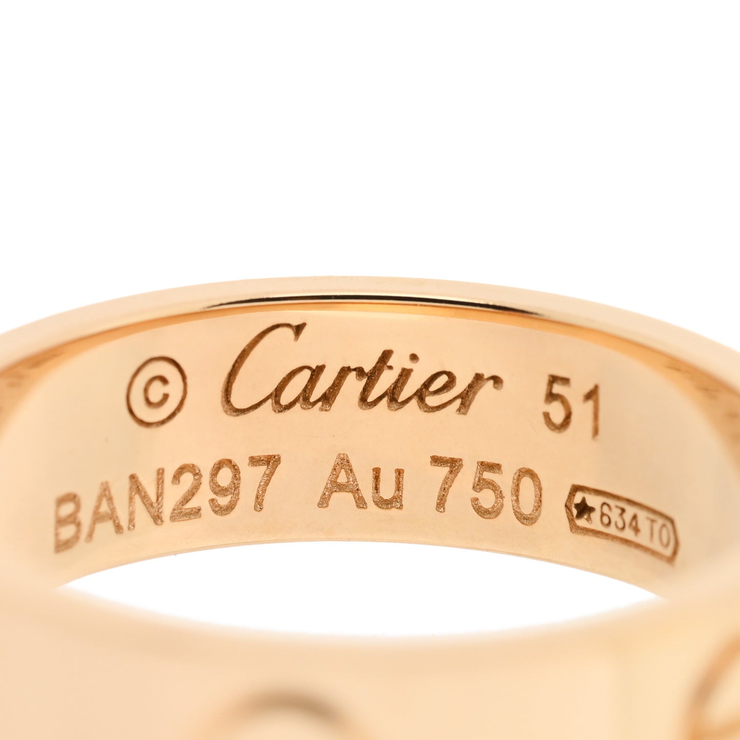 18K Yellow Gold 5.5mm LOVE Ring 51 5.75