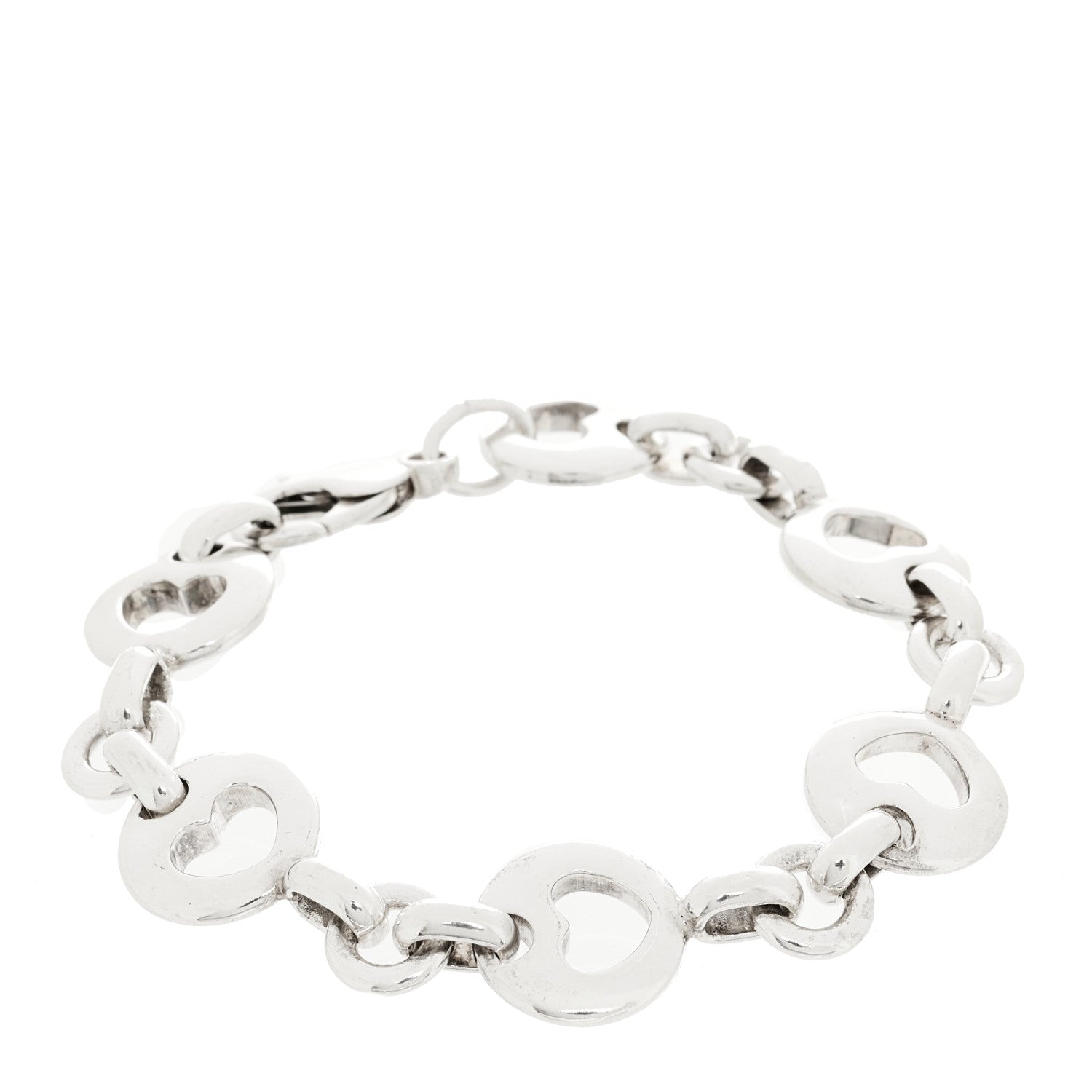 Tiffany Sterling Silver Heart Stencil Bracelet 2 of 3