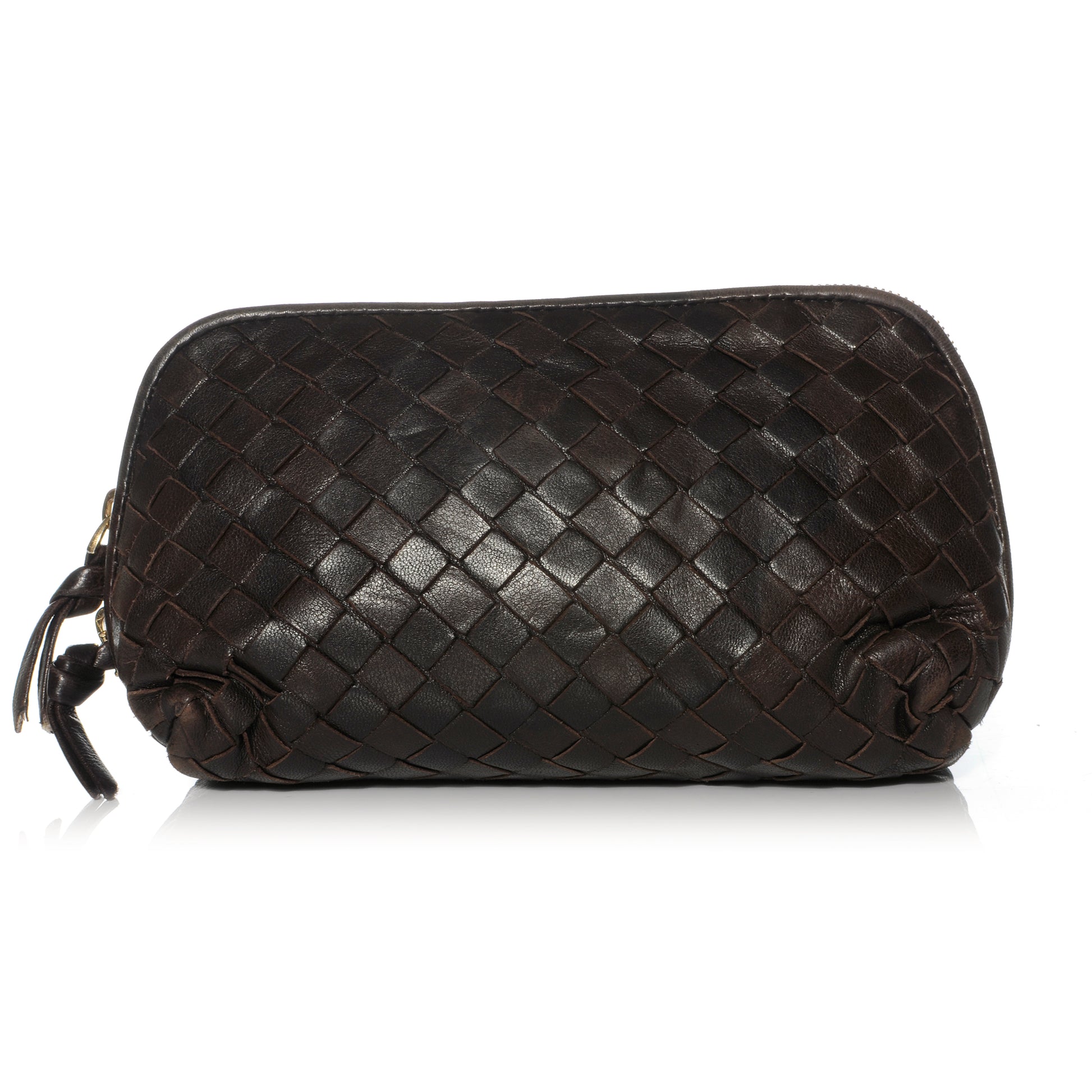 Bottega Veneta Nappa Intrecciato Small Cosmetic Case Ebano 1 of 10