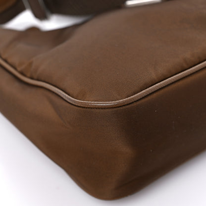 Prada Tessuto Nylon Saffiano Re-Edition 2005 Shoulder Bag Cacao 8 of 14