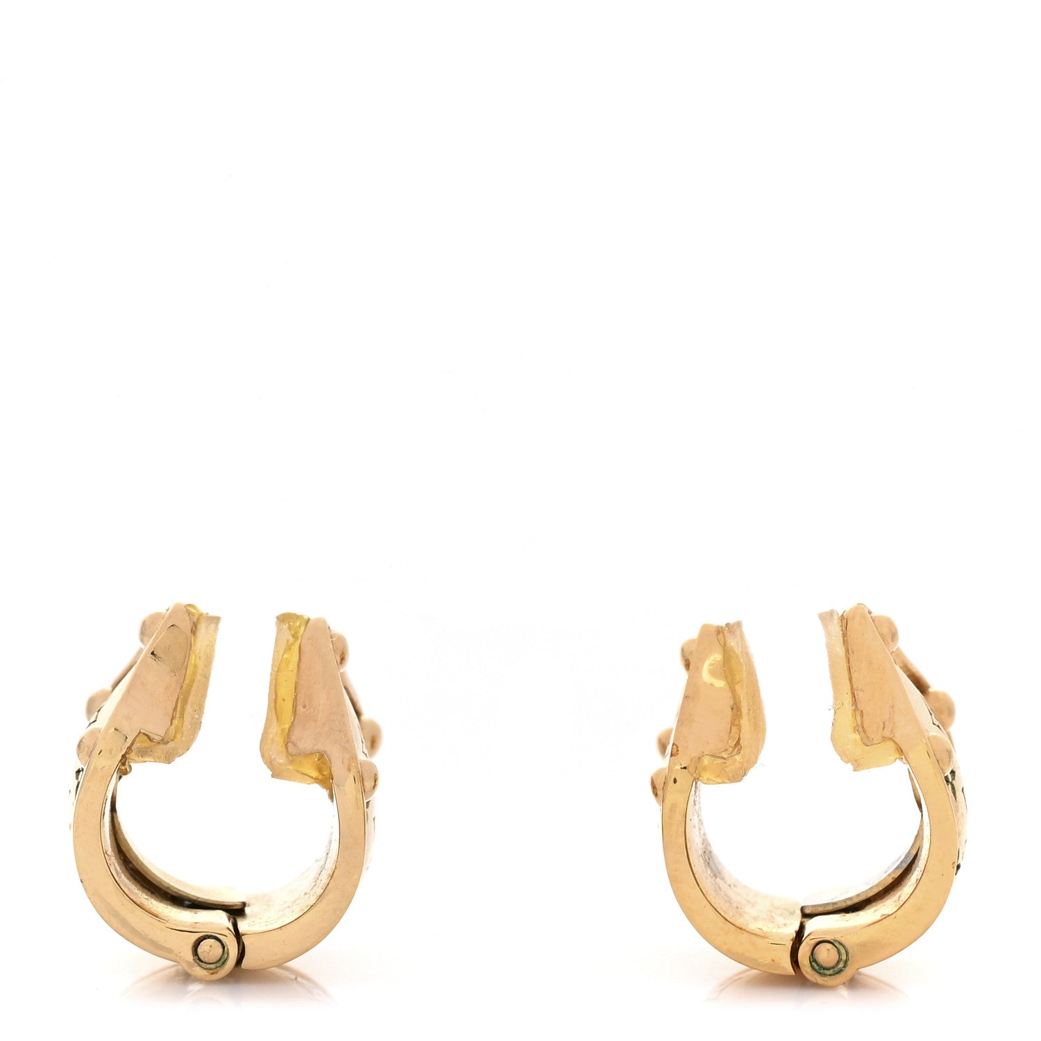 Louis Vuitton Nanogram Clip On Earrings 3 of 4