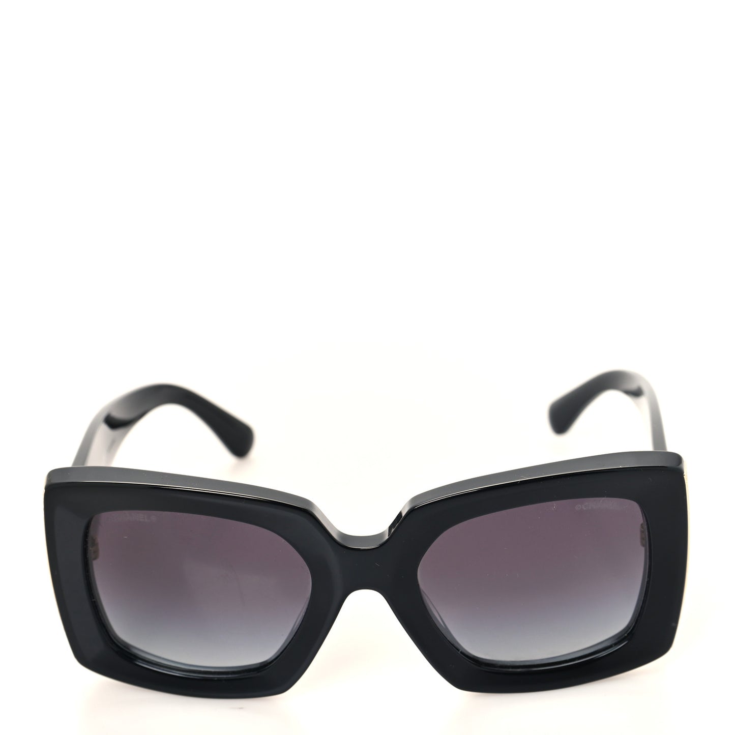 Acetate Rectangle Sunglasses 5435-A Black