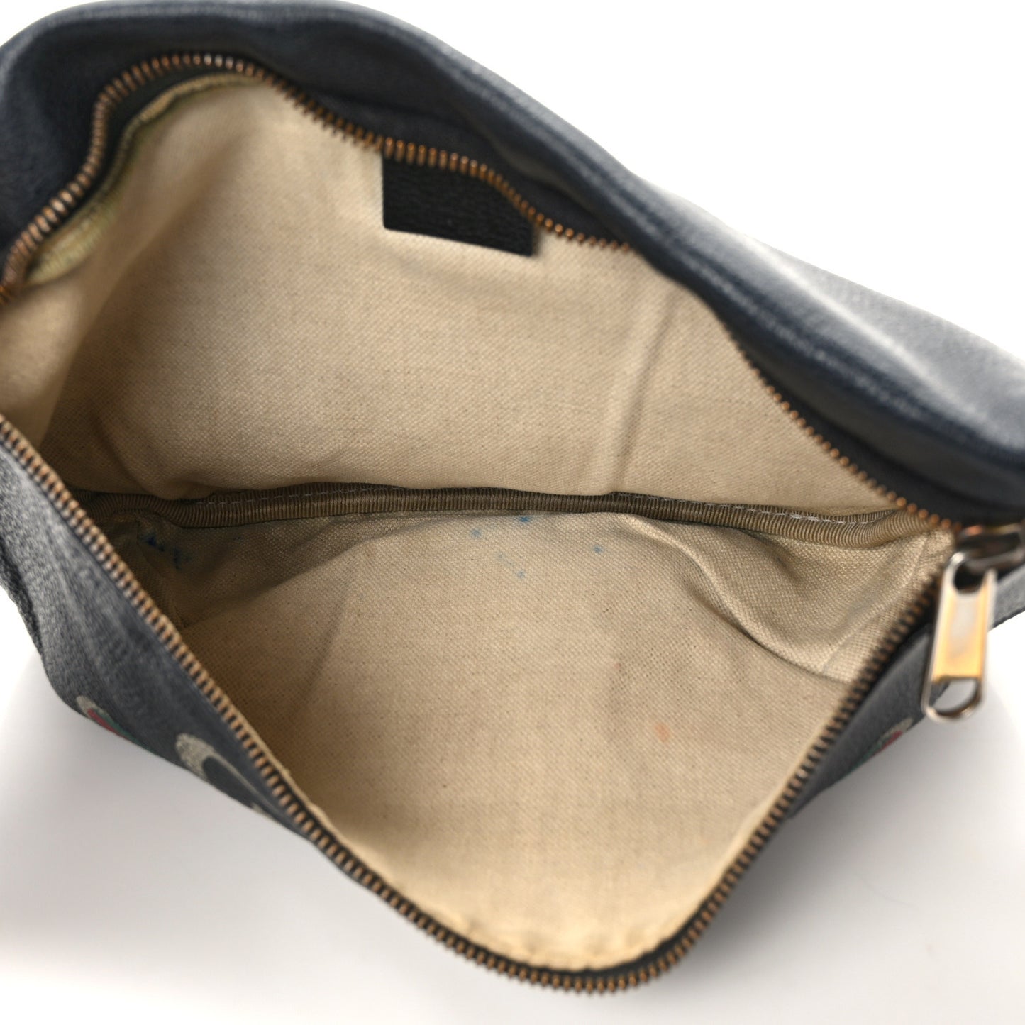 Grained Calfskin Logo Belt Bag Black