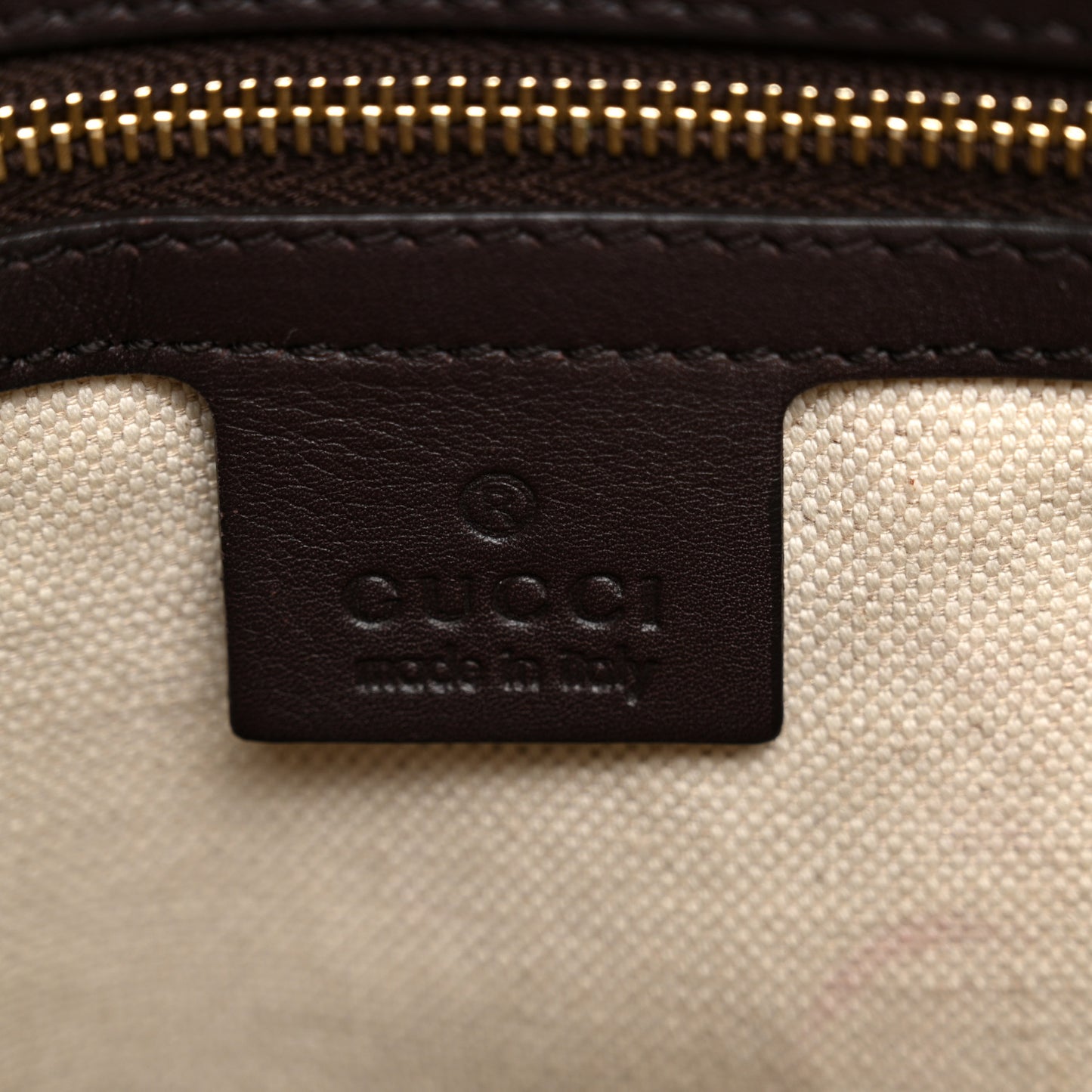 Guccissima Mayfair Top Handle Satchel Dark Brown