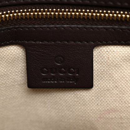 Gucci Guccissima Mayfair Top Handle Satchel Dark Brown 6 of 13