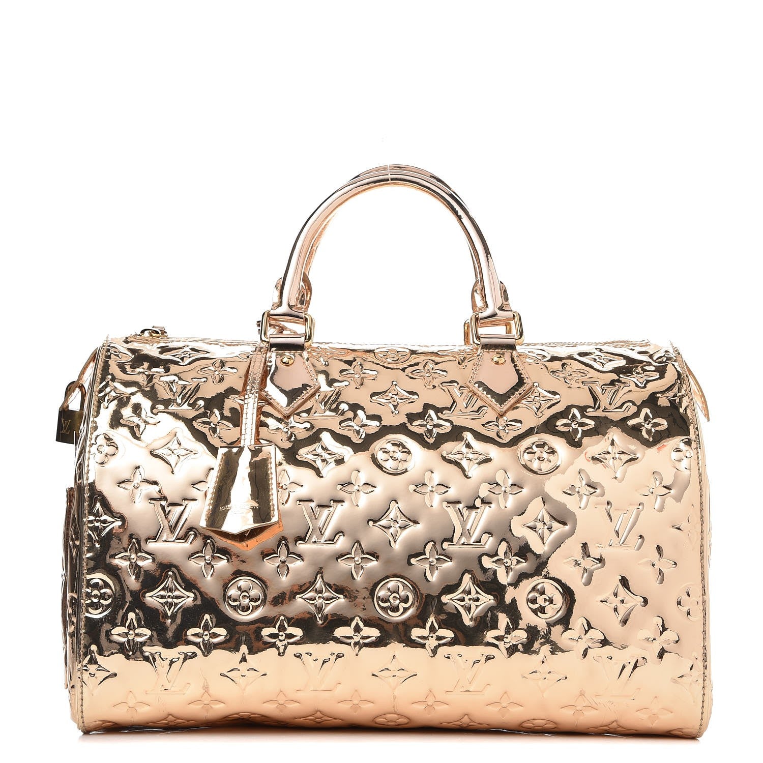 Louis Vuitton Monogram Miroir Speedy 35 Gold 1 of 7
