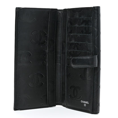 Chanel Calfskin Quilted Cambon Long Double Wallet Black 6 of 15