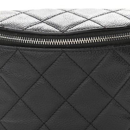 Chanel Grained Calfskin Quilted Waist Belt Bag Black 8 of 11