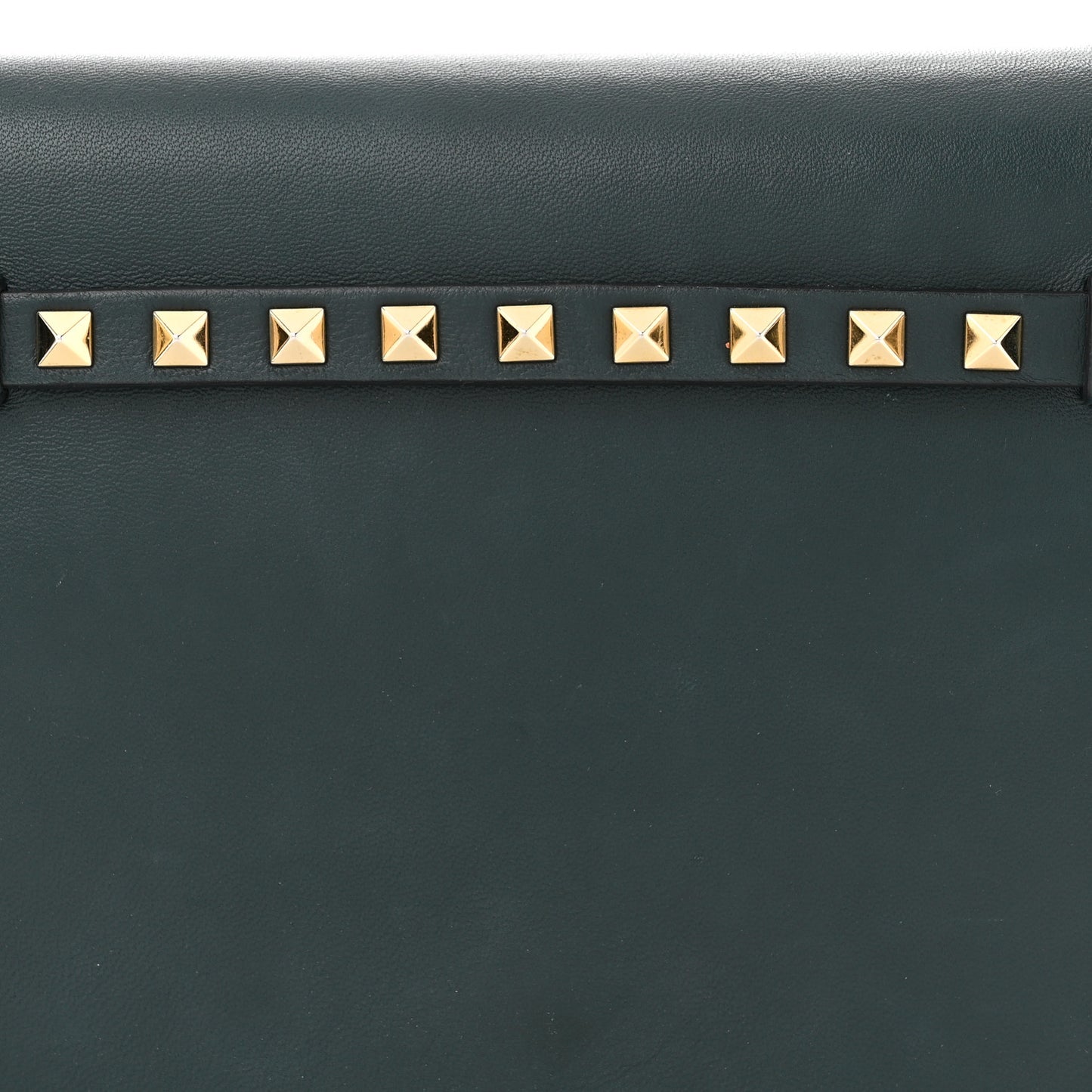 Nappa Rockstud Wristlet Clutch Jungle