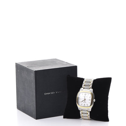 David Yurman Stainless Steel 18K Yellow Gold 35mm Thoroughbred Automatic Watch 11 of 11