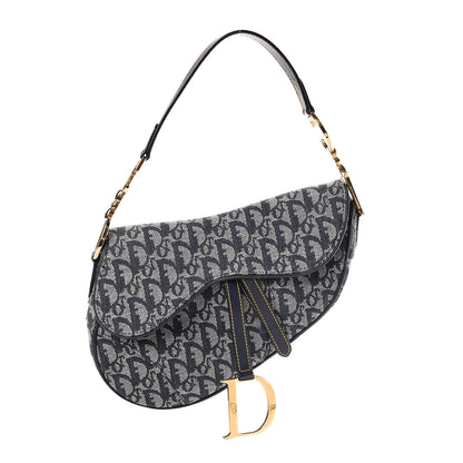 Christian Dior Monogram Saddle Bag Blue 1 of 10