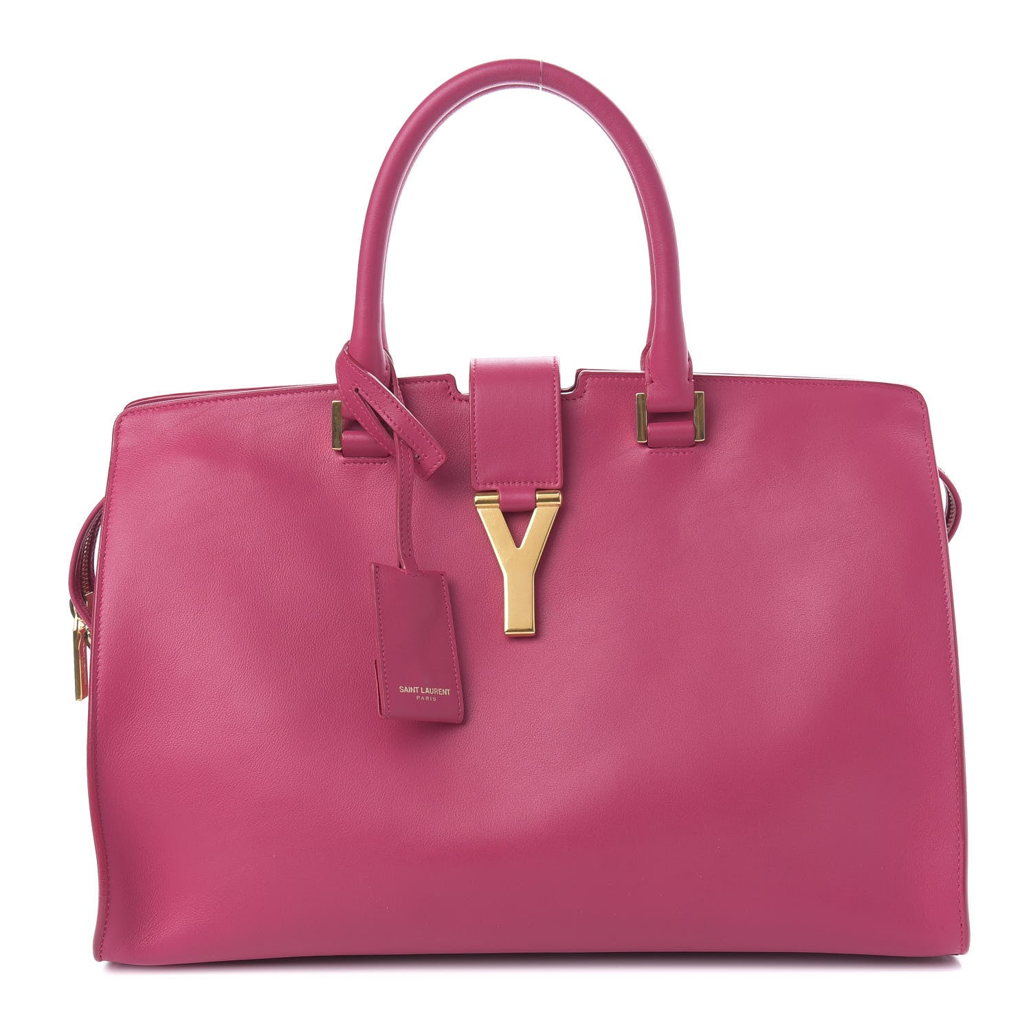 Saint Laurent Calfskin Medium Cabas ChYc Fuchsia 1 of 9