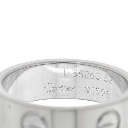 Cartier 18K White Gold 5.5mm LOVE Ring 52 6 4 of 4