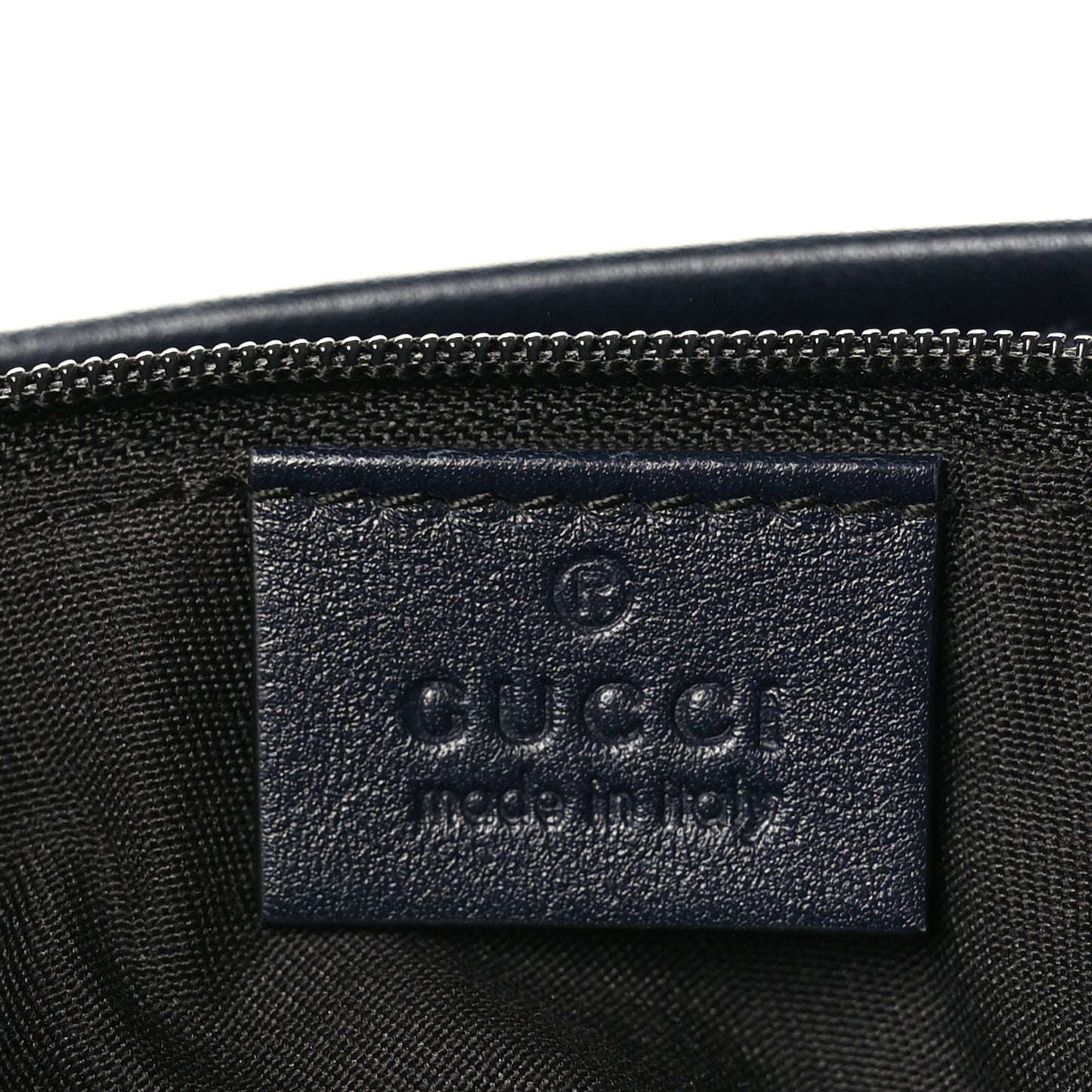 GG Plus Monogram Medium Flat Messenger Bag Navy