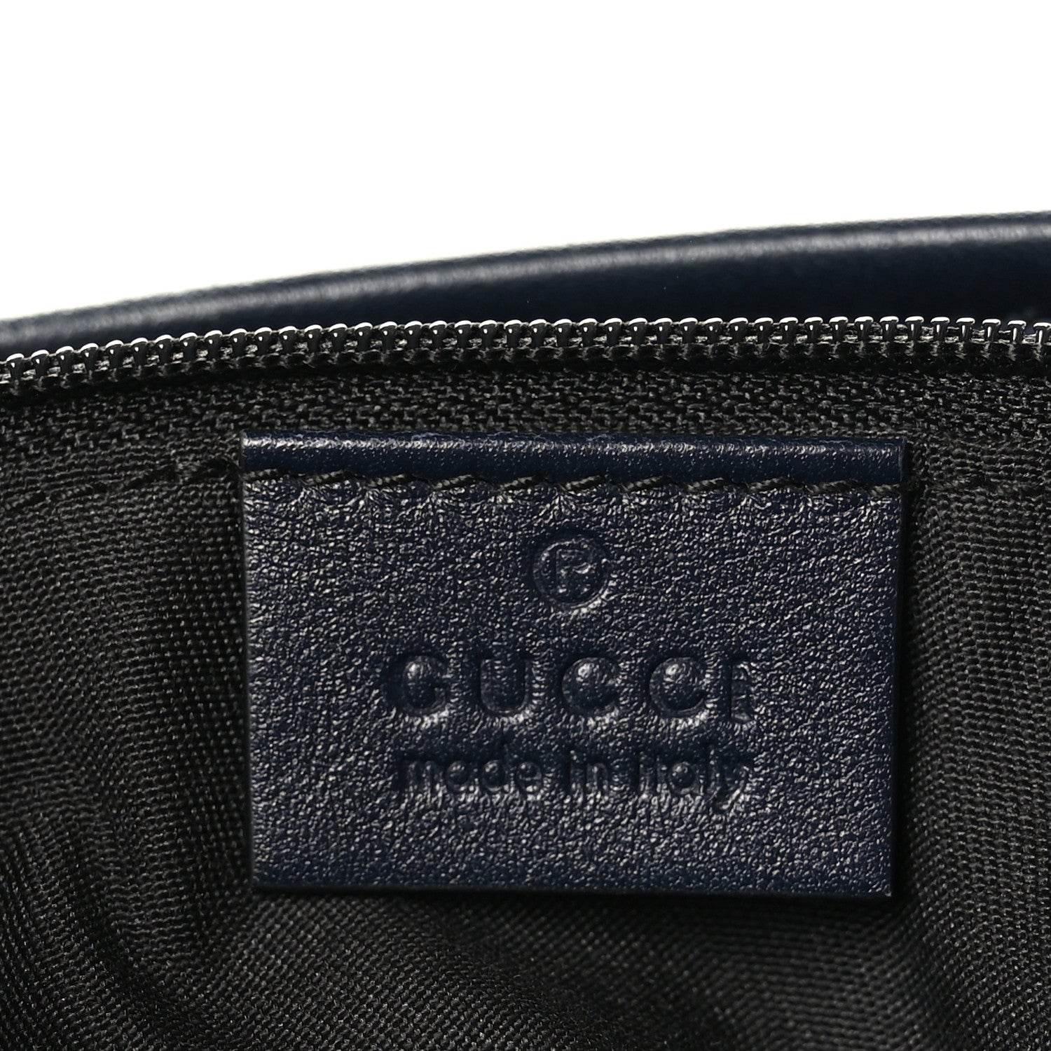Gucci GG Plus Monogram Medium Flat Messenger Bag Navy 6 of 9