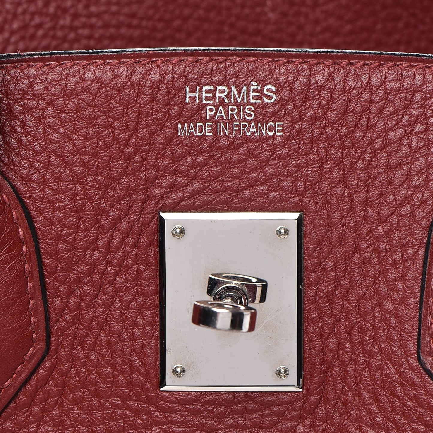 Taurillon Clemence Birkin 35 Rouge H