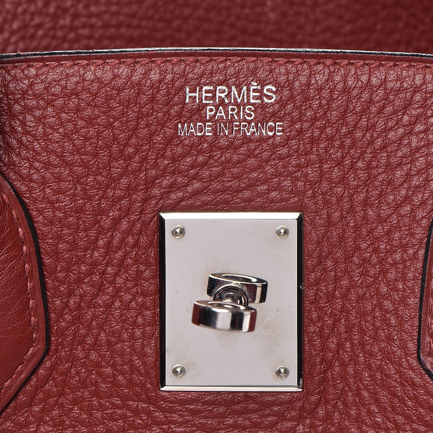 Hermes Taurillon Clemence Birkin 35 Rouge H 22 of 41