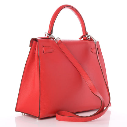 Hermes Epsom Kelly Sellier 28 Rouge Casaque 4 of 35