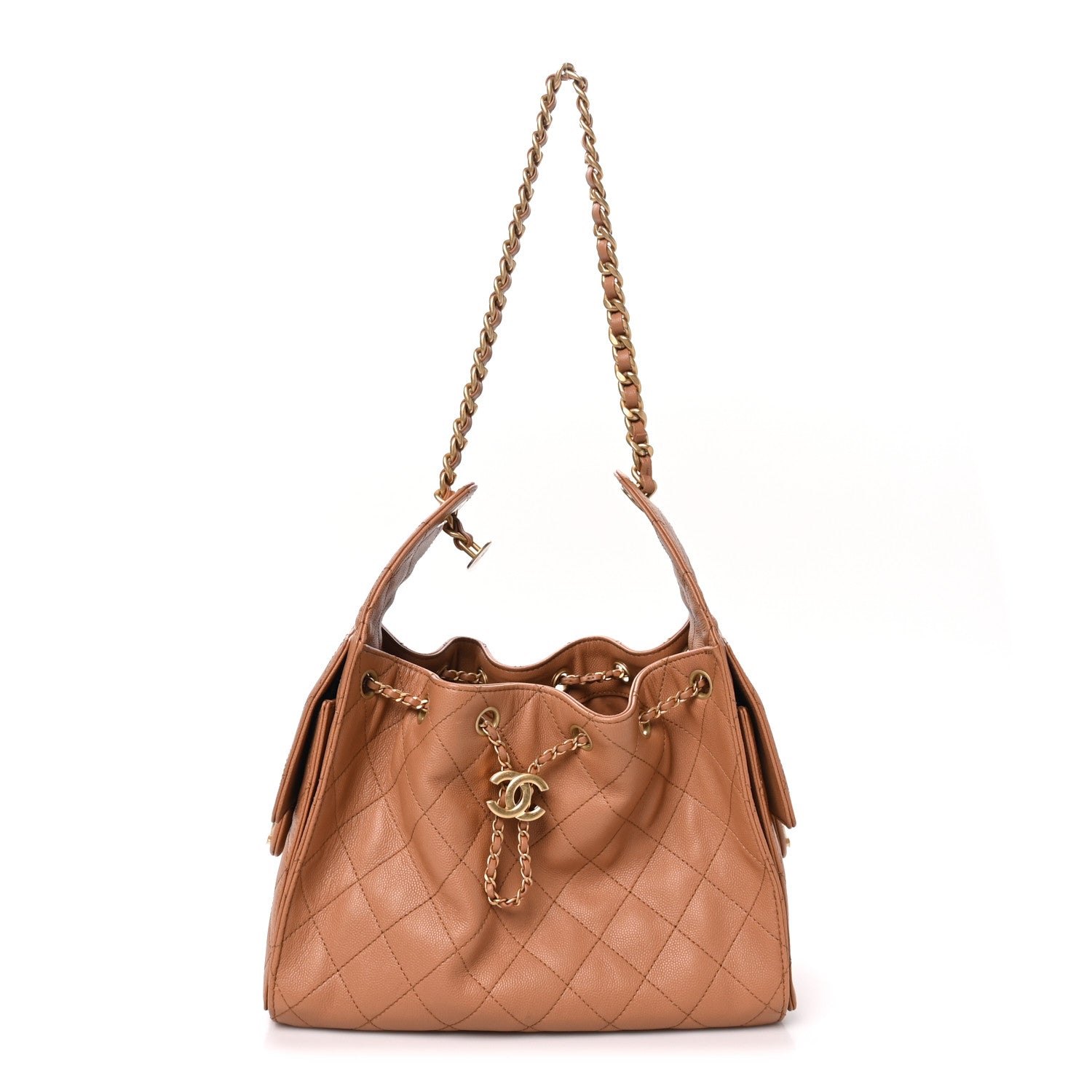 Chanel Caviar Quilted Small Chanel 25 Handbag Brown 1 of 10