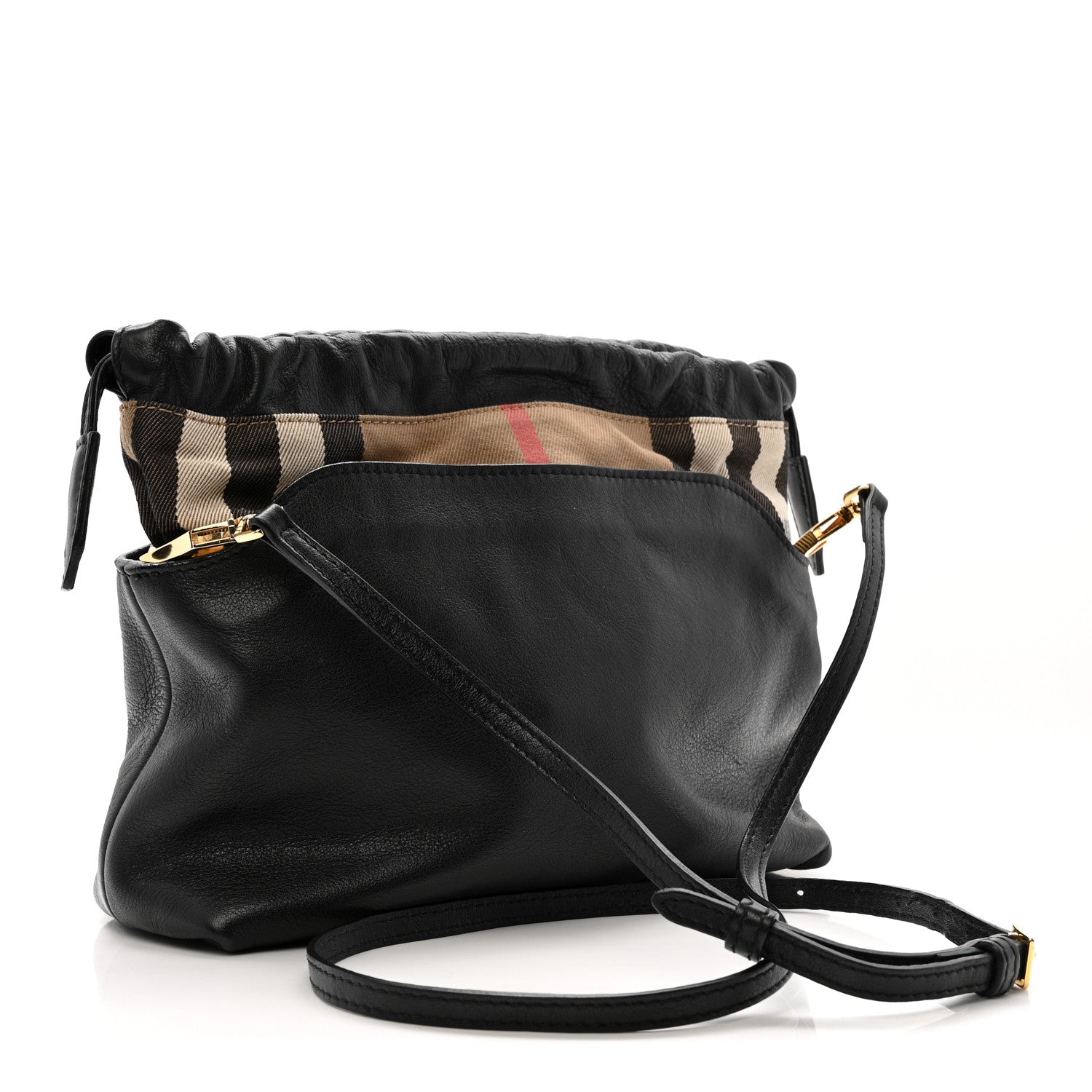 Burberry Calfskin House Check Little Crush Black 3 of 13