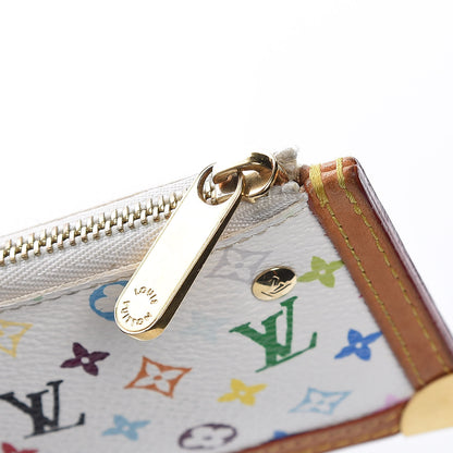 Louis Vuitton Monogram Multicolor Key Pouch White 11 of 13