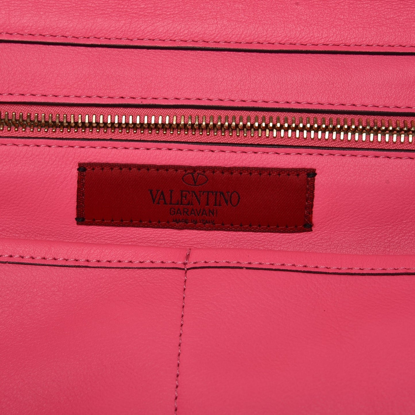 Vitello Medium Rockstud Tote Fuxia Fluo
